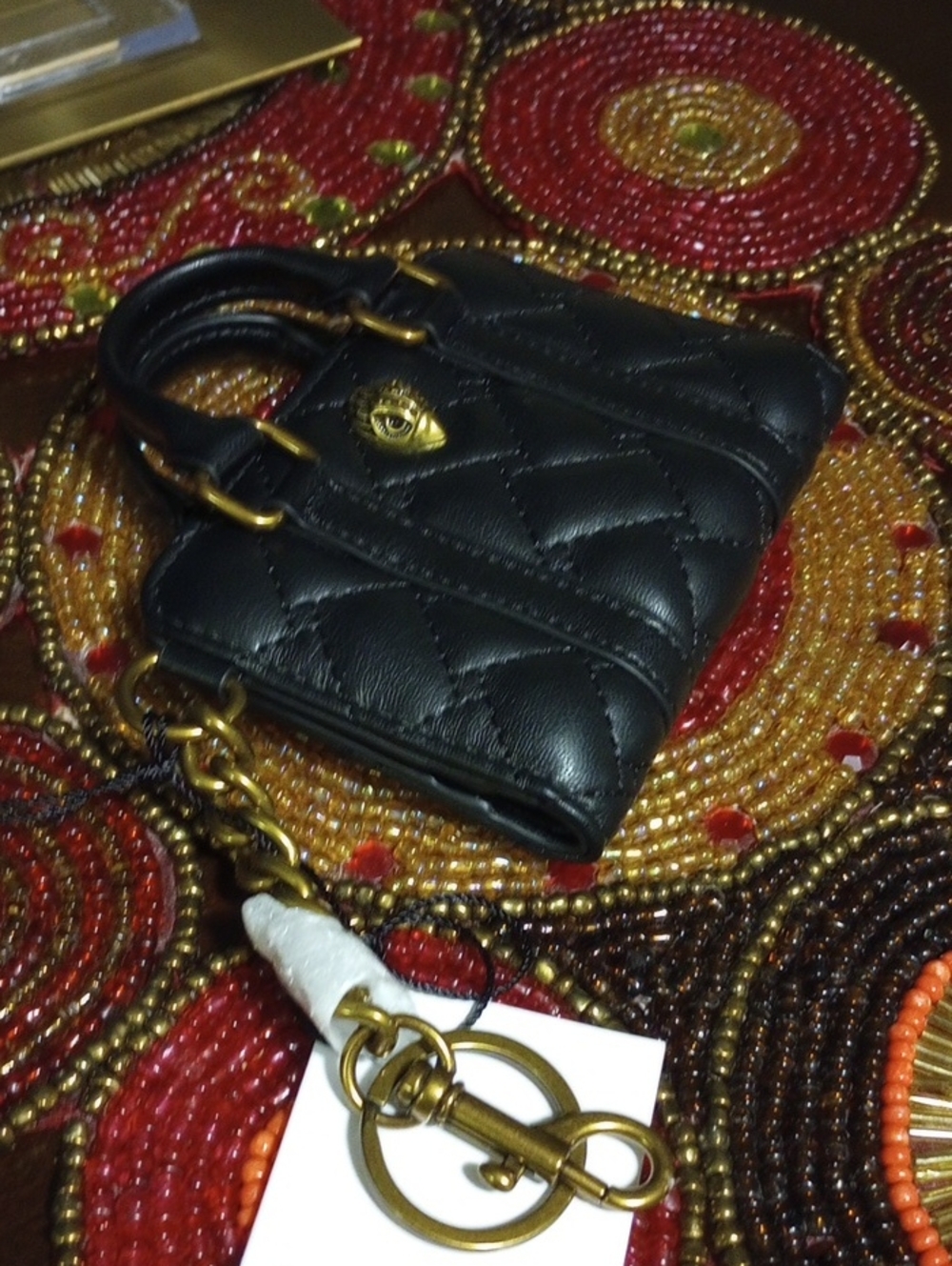Kurt Geiger Boston Card Charm Keychain - Picture 16 of 16